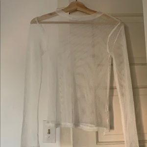 Need Supply x Stelen Mesh Fishnet Long sleeve Top